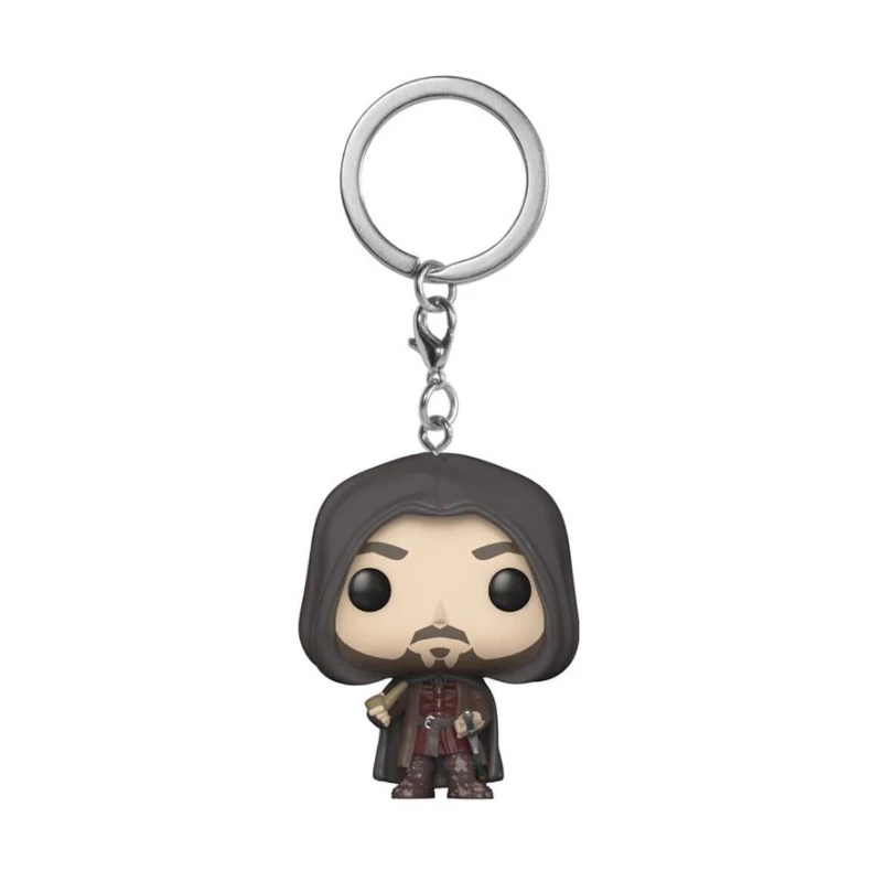 Llavero de Bolsillo de Aragorn de El Señor de los Anillos, Figura de Acción Coleccionable, Muñeco Lindo, Juguete, Cadena para Llaves