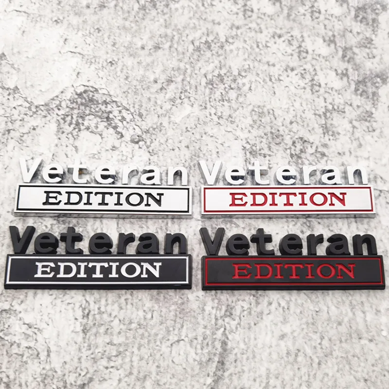 

High-quality 3D Metal Car Stickers Modification Veteran Letter Series EDITION Body Scratch Covering Car Decoration Accessories