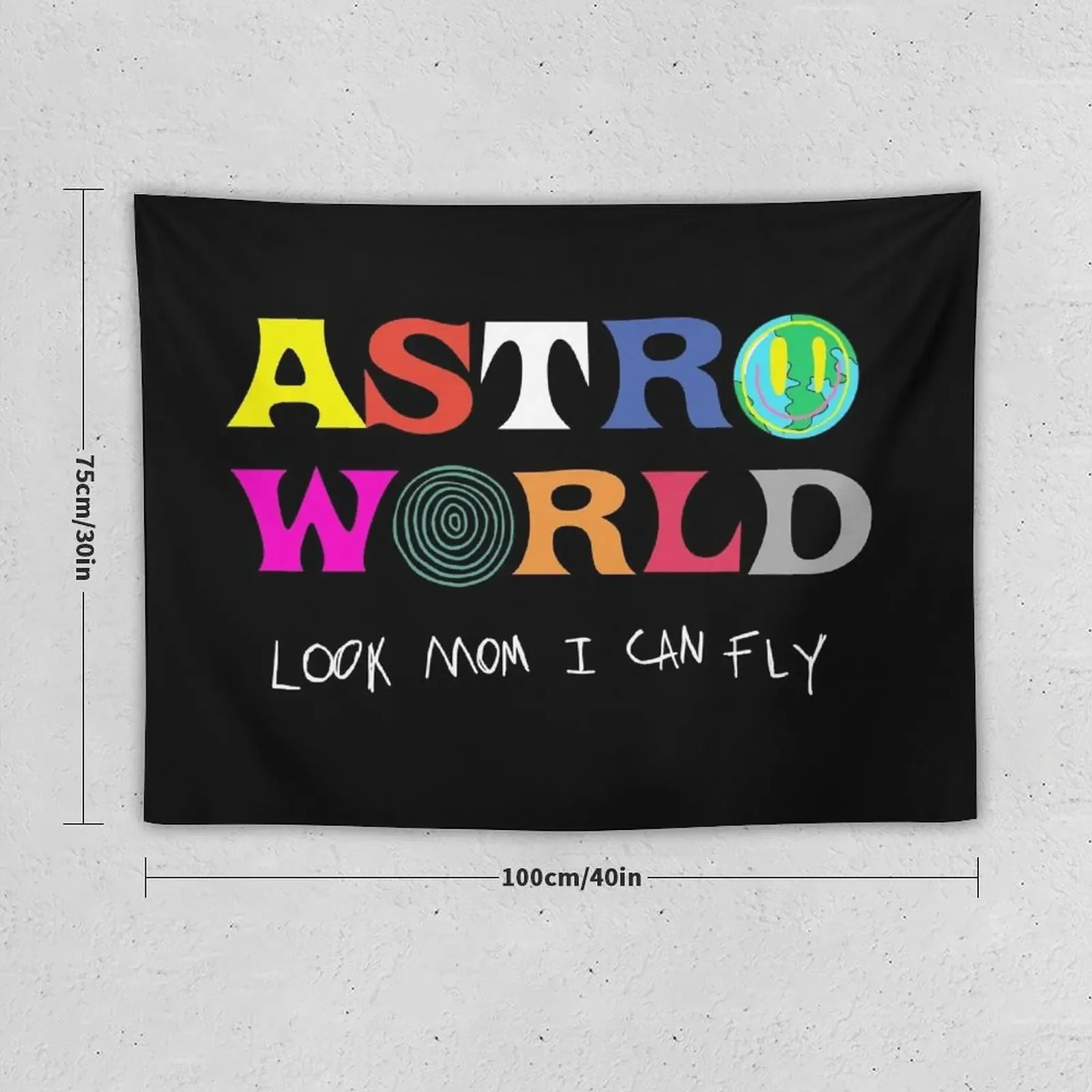 ASTROWORLD look mum I can fly Tapestry Wall Decorations Decorative Wall Room Decore Aesthetic Tapestry