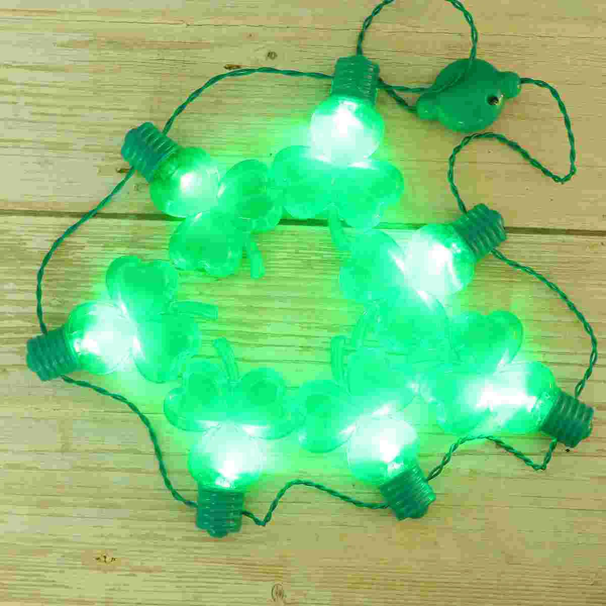 Glowing Necklace for Festival Necklaces Shamrock Luminous Party St Patrick's Day
