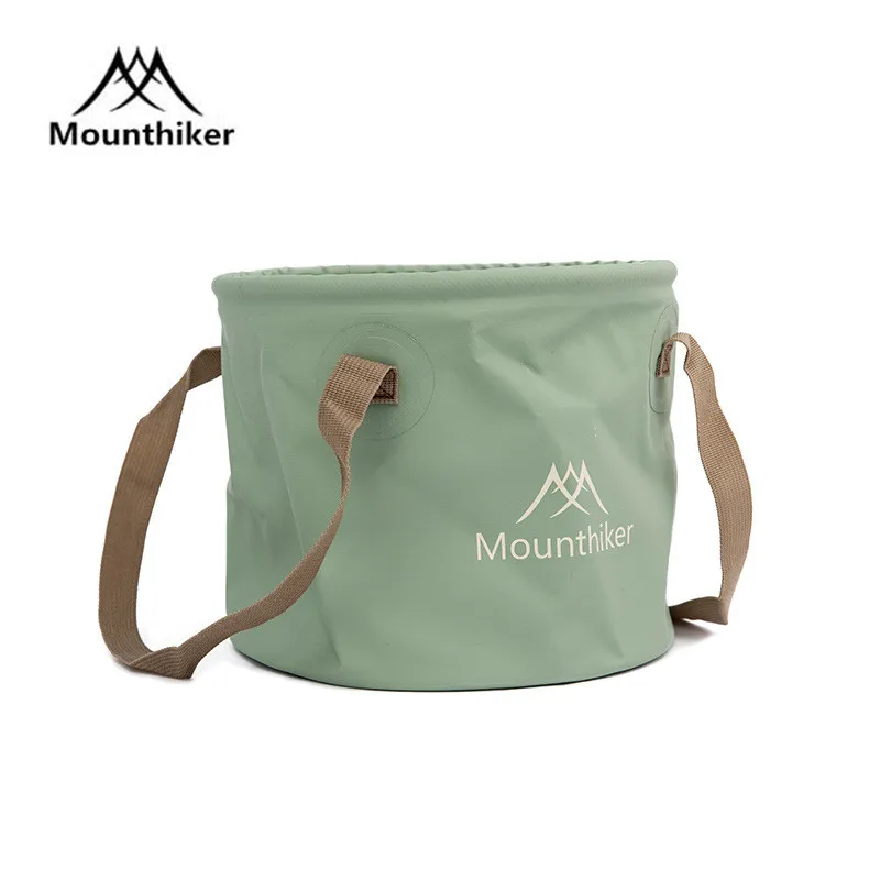 

Mounthiker Outdoor Camping 10L Round Portable Folding Lightweight Storage Bag 13L Square Barrel Travel Washing Water Bag Bucket