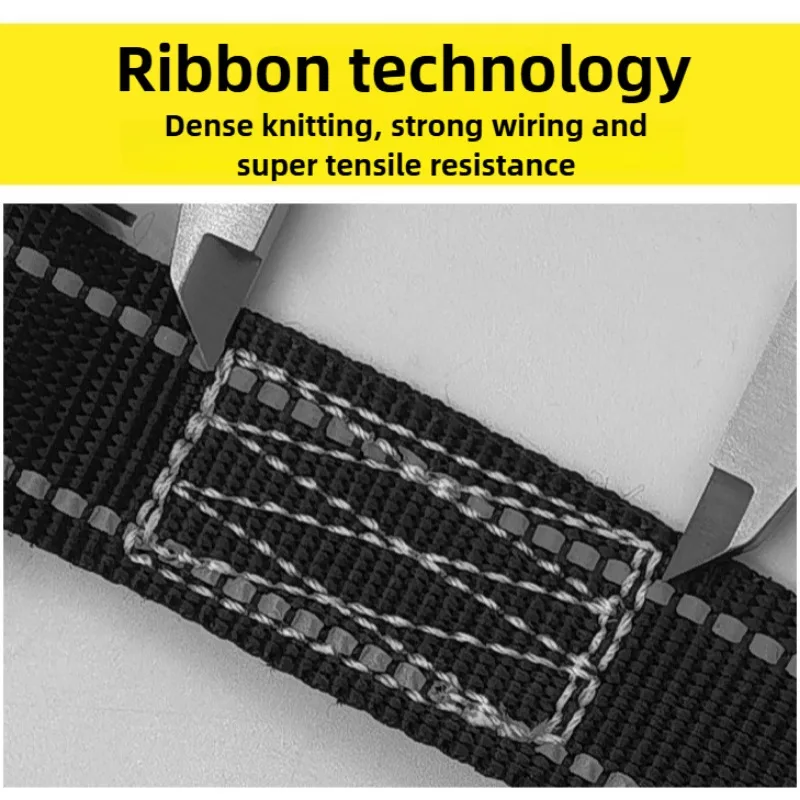 Car Ratchet Straps 800kg Tension Rope Cam Buckle Straps with Reflective At Night Easily Secure Cargo Practical Luggage Tie Downs