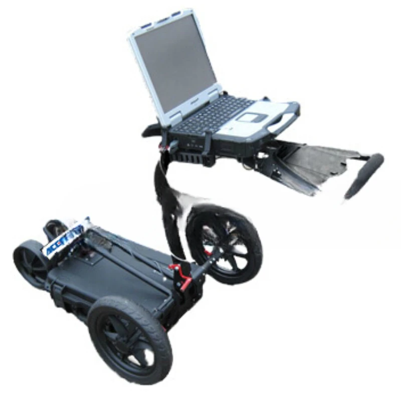 Non-metallic pipeline detector ground penetrating radar ACEPOM2000+ plastic PVC/PR cement pipe depth of 30 meters.