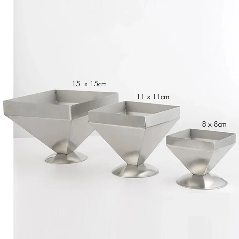 Hot Stainless Steel Pyramid Mold Stuffed Meat Shaping Mold Rice Shaper Kitchen Restaurant Hotel Dish Tools - Image 3