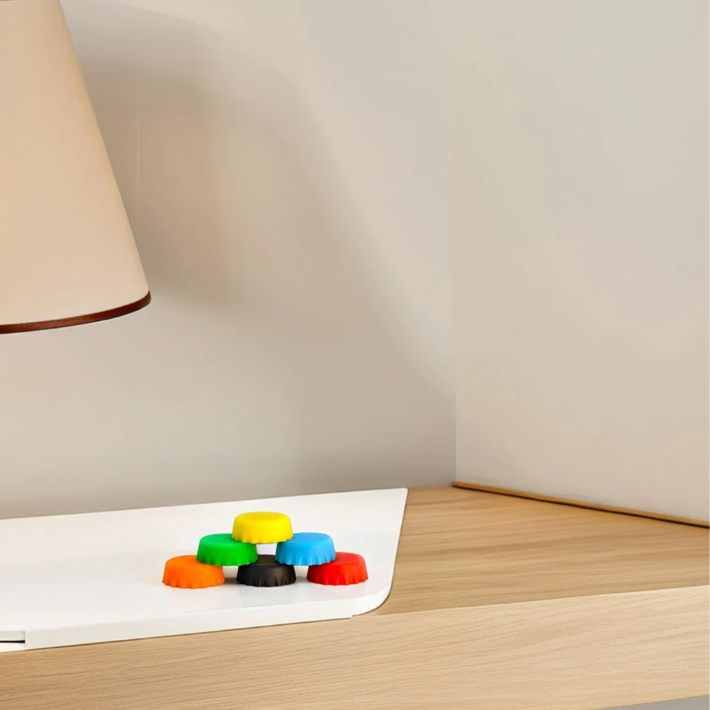 6 قطعة وعاء طعام الحيوانات الأليفة سيليكون التصميم الضحلة مقاومة للانسكاب لخزان الزواحف الحيوانات الأليفة الصغيرة 3 سنتيمتر أبو بريص طبق مياه للتغذية #6