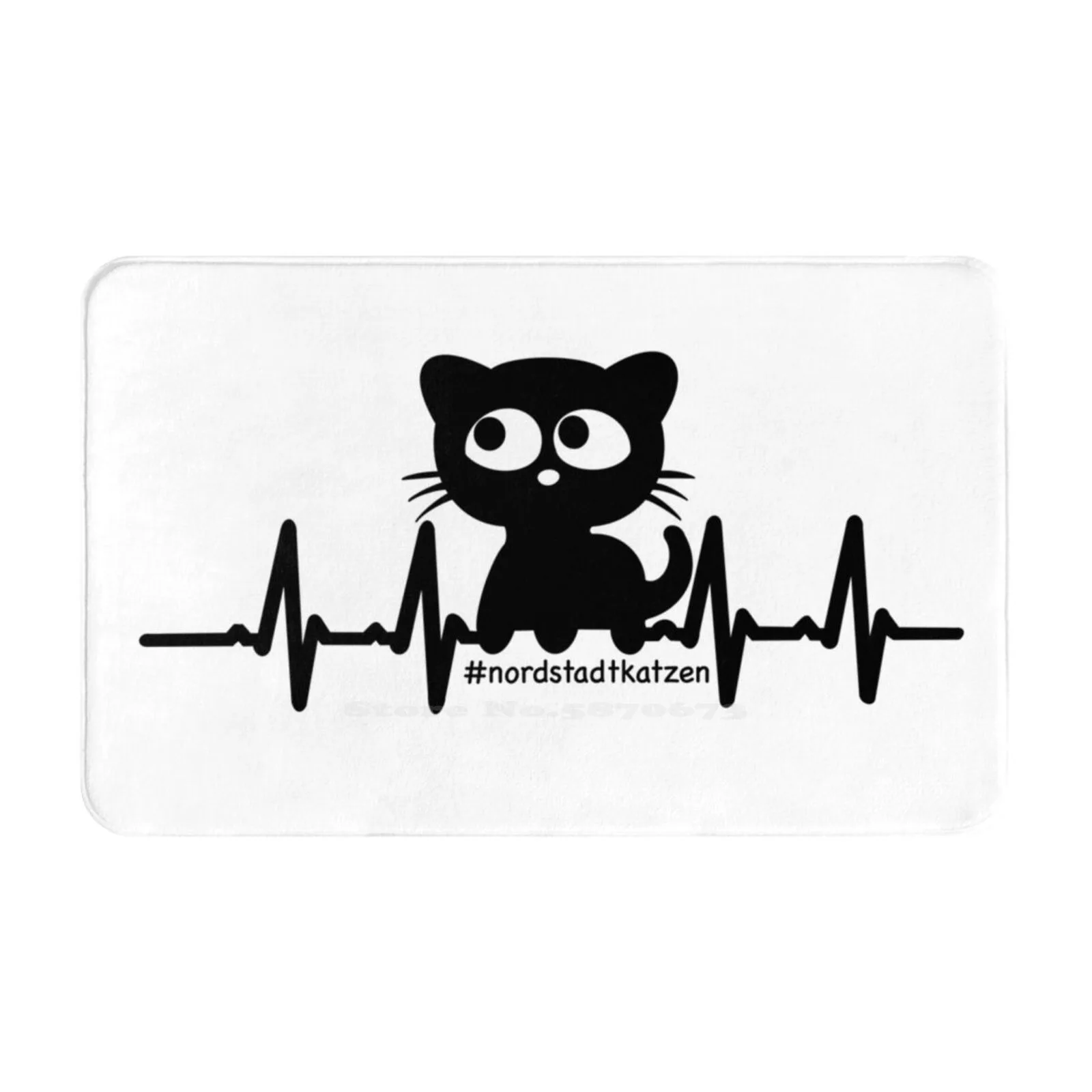 Een Hart Voor De Noordelijke Stad Katten Zacht Kussen Auto Thuis Tapijt Deur Mat Kitten Kitten Kat Zoogdier Pulsfrequentie Katten Oog