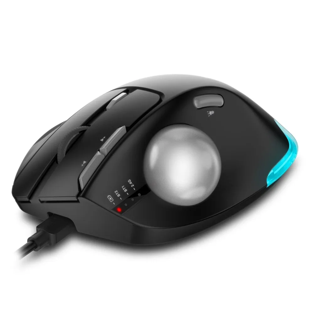 Imagem -04 - Zelotes F33 Trackball Mouse Bluetooth Modo Mouse para 2d 3d Grande Designer Gráfico Tela Cruzada Cad Desenho ps Ratos Personalizados Presente