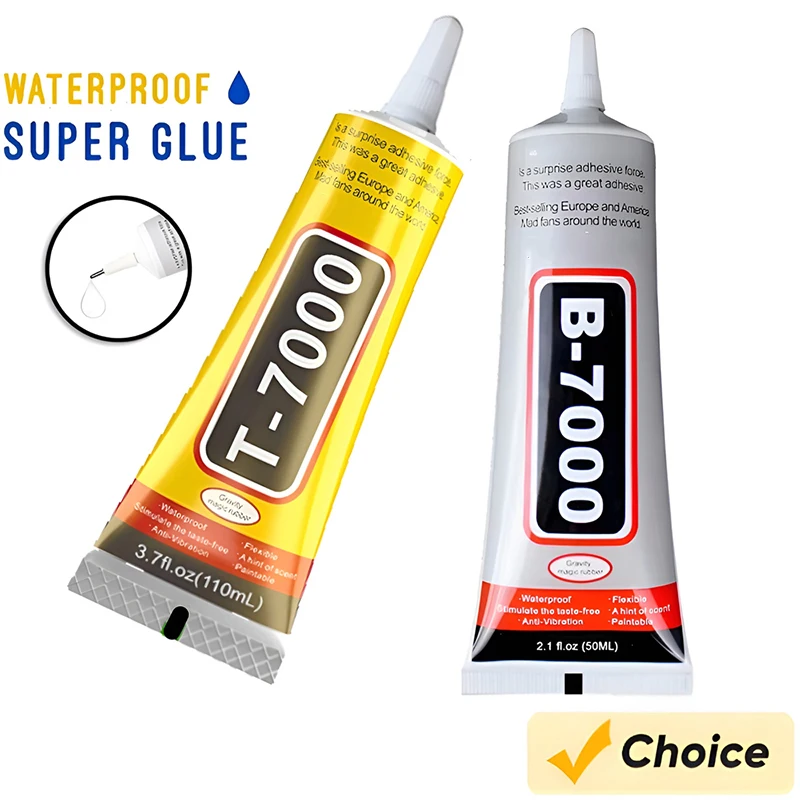 15ML 50ML 110ML B7000 Clear Contact Phone Repair Adhesive Universal PPL Plastic DIY Glue T-7000 with Precision Applicator Glue
