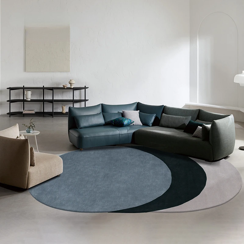 Nordic Minimalist Color Matching Special shaped Living Room Decorative Carpet Thickened Soft Bedroom Carpets Irregular Plush Rug