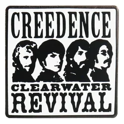 Logo Personel Band CREEDENCE CLEARWATER REVIVAL Best Tour International Music Art Lapel Pin