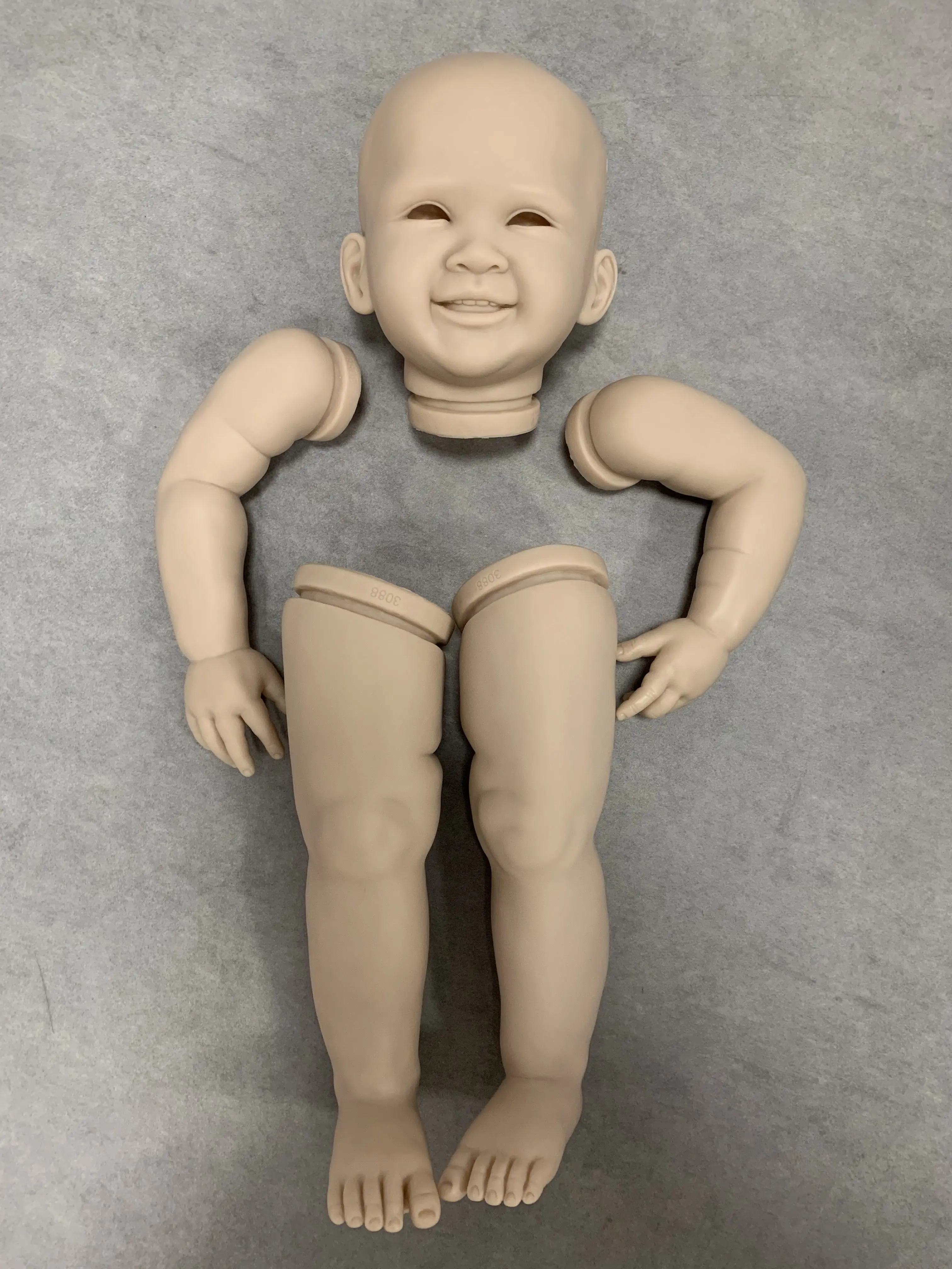NPK 28inch Reborn Doll Kit Renata Soft Vinyl Fresh Color with Eyeballs And Cloth Body for DIY Doll Making