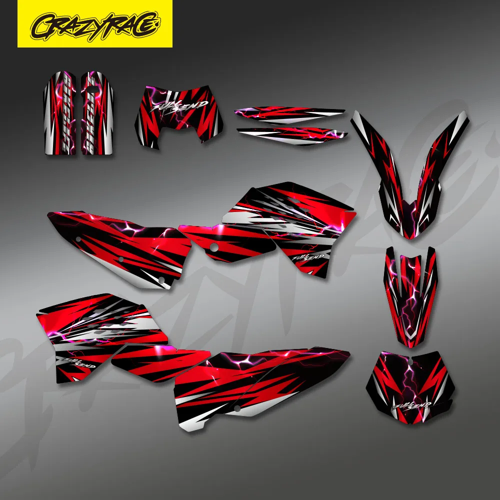 Motocross Background Decal Graphics Sticker Kits For KTM SX SXF 2007 2008 2009 2010 EXC EXCF 125 250 300 450 2008 2009 2010 2011