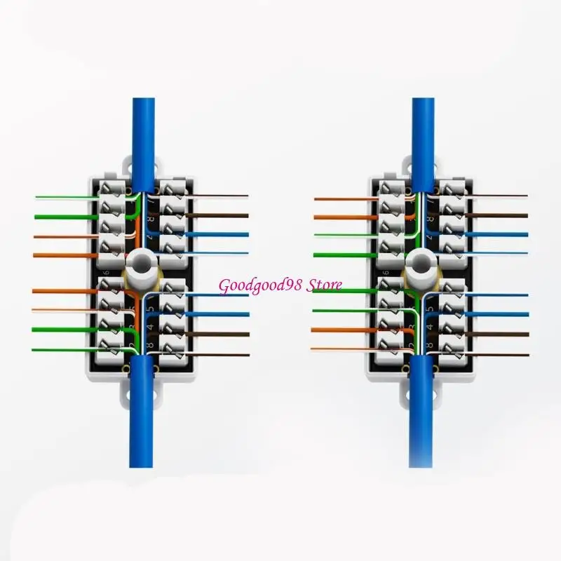 プロのRJ45ジャンクションボックスCAT6ネットワーキングコネクタデスクトップ拡張ケーブル