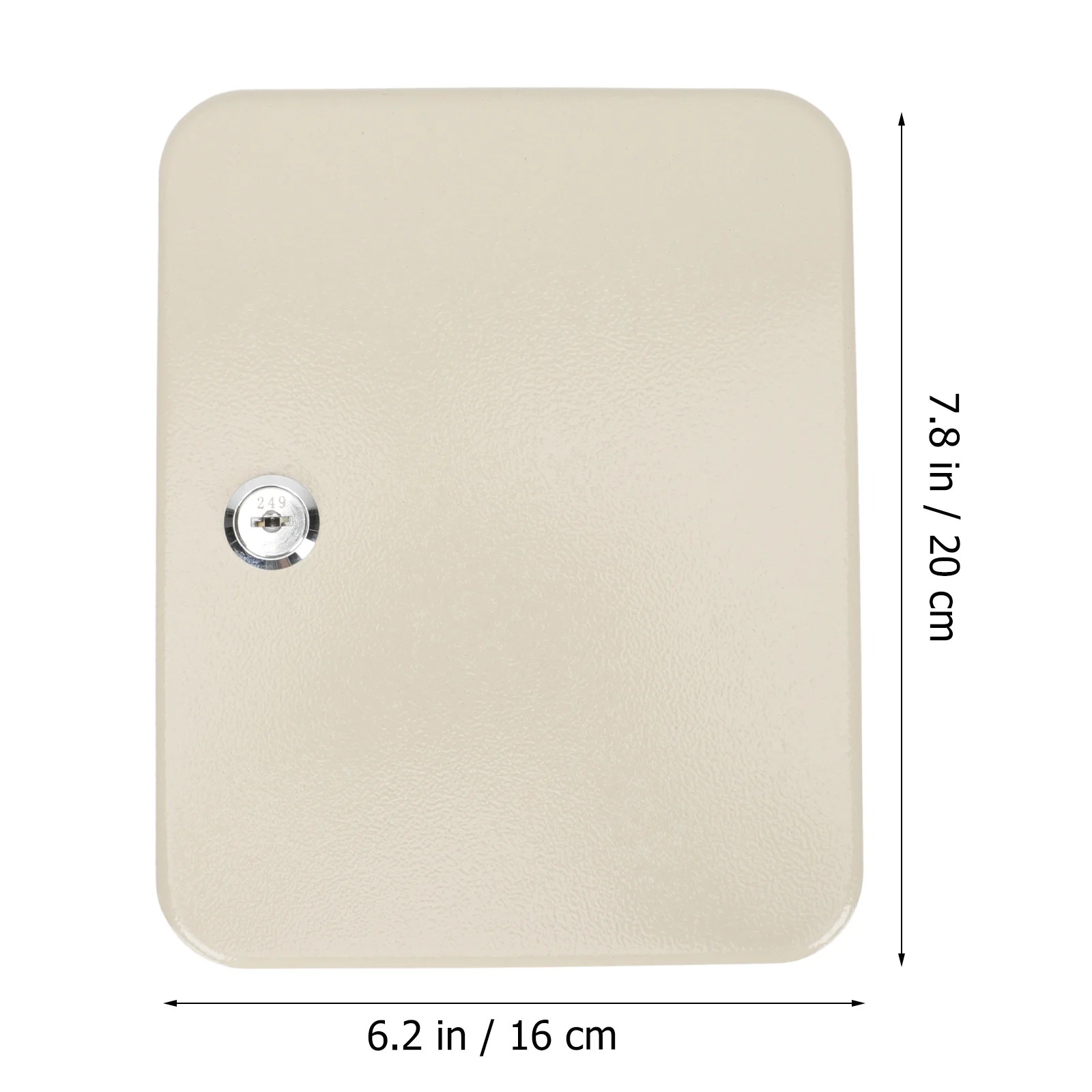 Cabilock 1 Set Wall Mount Key Cabinet Organizer Metal Storage Holder Multi-Slot Security Safe White Wrought Iron Entry Keys Box