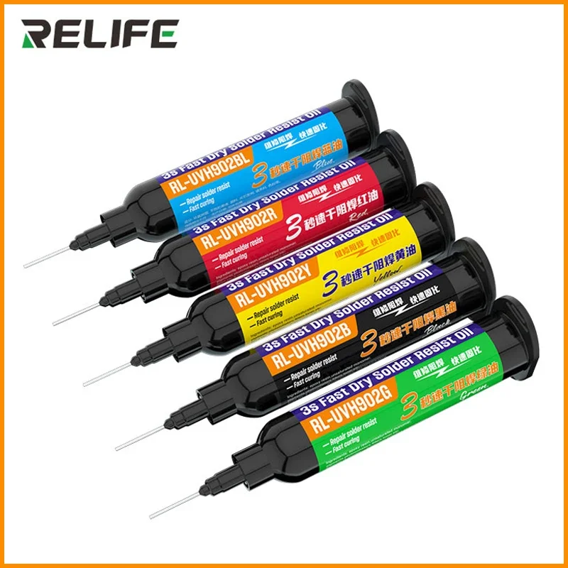 RELIFE RL-UVH902เมนบอร์ดบิน3วินาที Quick Dry Oil กระโดดลวด UV Quick-Drying Curing สำหรับซ่อมโทรศัพท์