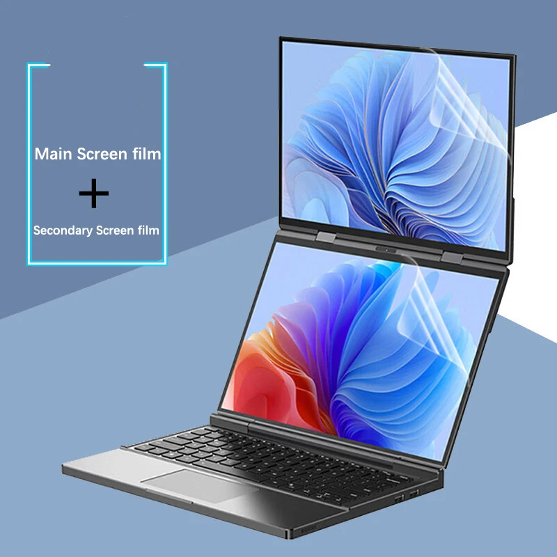 Main Screen film + Secondary Screen film for GPD Duo Dual-Screen Screen Protector Film 13.3/13 inch PET Protective Films
