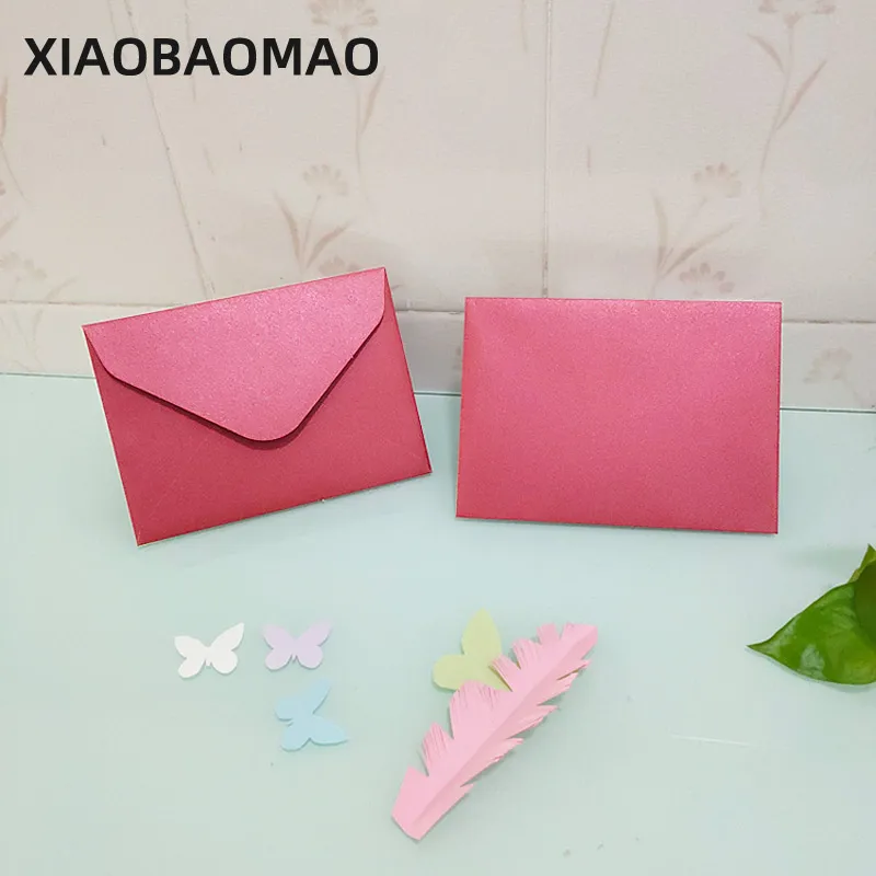 20pcs 115mm * 158mm Envelope Candy Coloured Card Stock Pearlescent Blank Envelope Western Style A6 Greeting Card Envelope