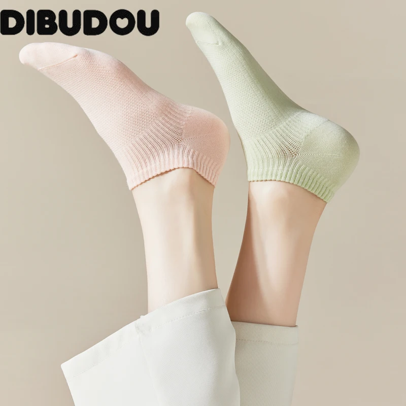 

100% Cotton Socks For Women Thin Summer New Ankle Socks Women's Casual Basic Sweet Girls Fashion Breathable Socks