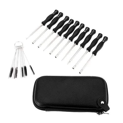 10pcs/set Carburetors Screwdriver Adjustment Tool +Toolkit +Brush+Bag fit for Stihl Husqvarnaa Zama Walbro Carb Chainsaw Trimmer