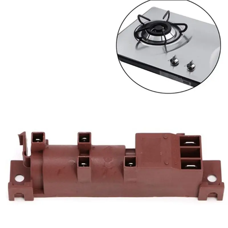 B90B-4Pcs 220V Gas Stove AC Pulse Igniter With 4 Terminals Gas Water Heater Parts Spark Igniter For Cooktop Range