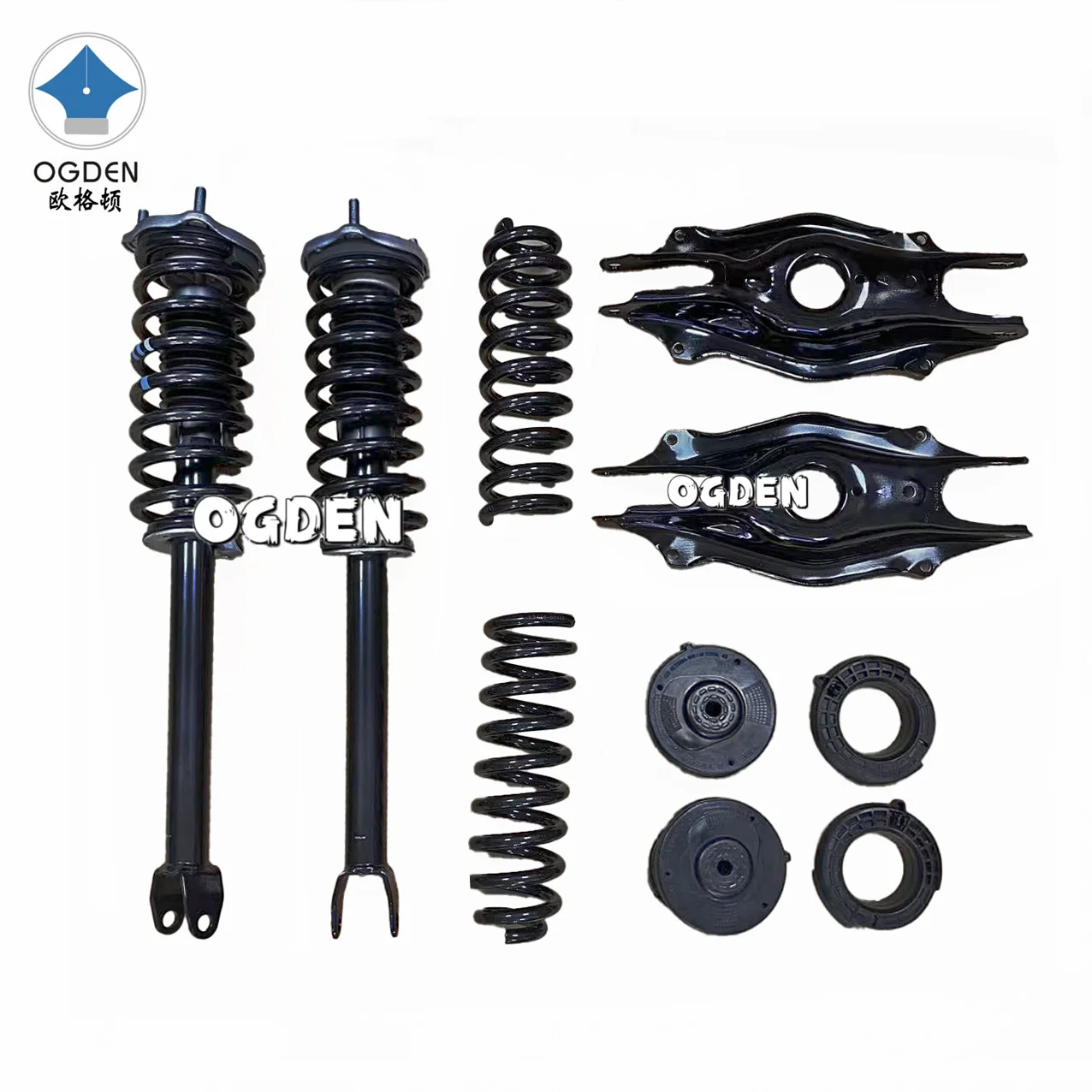 OGDEN 10PCS Front Rear Air Upgrade Spring Shock For Mercedes W205 W213 2053200130 2053200466 2053200125 2133207738 2133207838