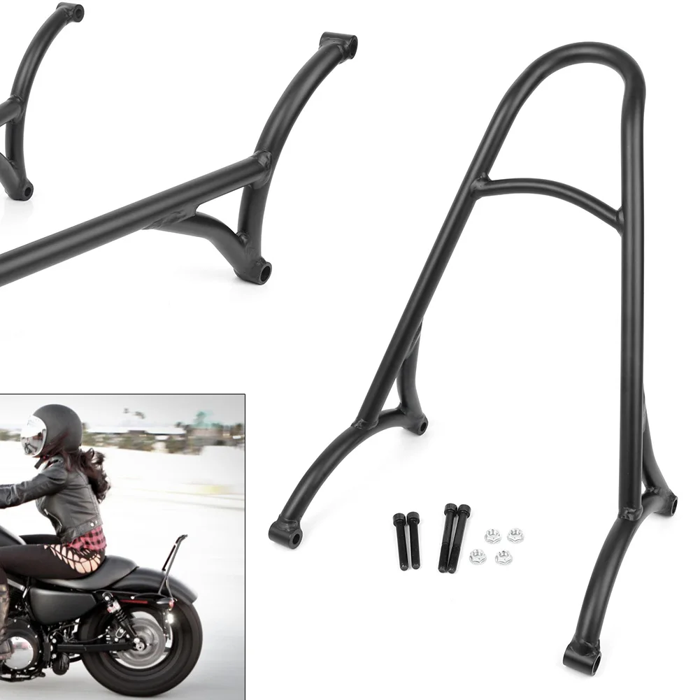 

Black Motorcycle Rear Sissy Backrest Bar Steel For Harley Sportster XL 883 1200 2004-2010 2011 2012 2013 2014 2015 2016 2017