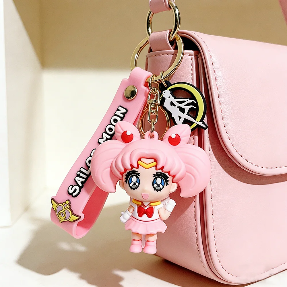 Llavero de Anime Sailor Moon, Figuras de Gatos Bonitos de Dibujos Animados, Llavero de Marte, Júpiter y Mercurio, para Mochila, Coche, Regalos de Navidad