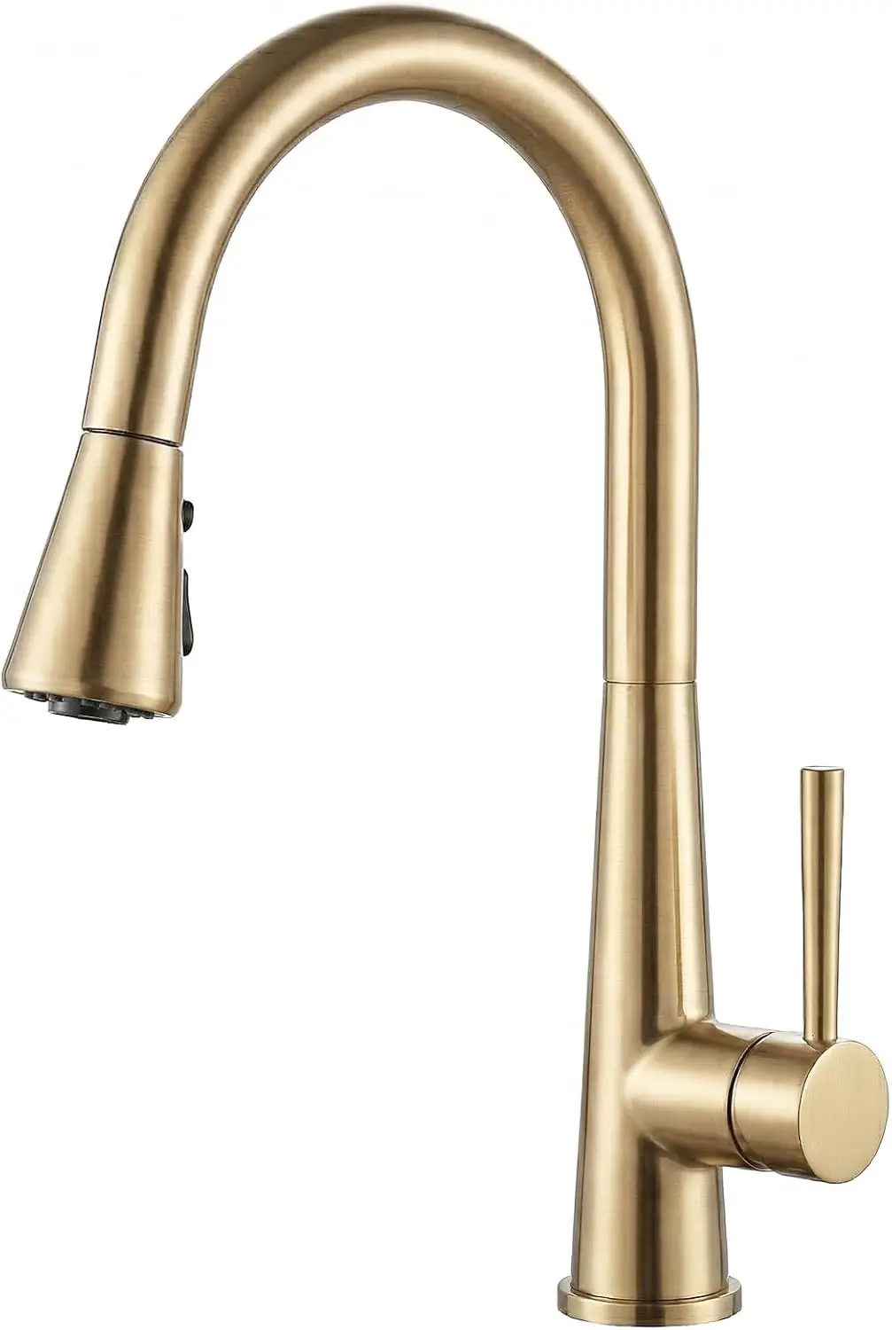 

Кухонный смеситель цвета шампанского золота с выдвижным распылителем, однорычажный смеситель для раковины, 3-функциональная магнитная насадка-распылитель для столешницы