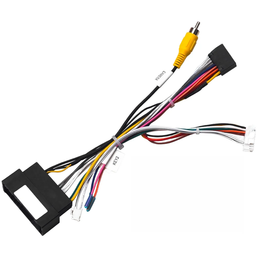As Shown In The Figure Car Audio Harness ABS Material Construction 16-pin Modification Line For Car Audio Installation