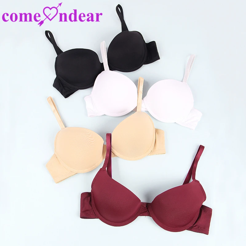 Comeondear Smooth T-shirt Bra Seamless Sexy Bras For Women Underwire C D DD E Cup Push Up Bras Bralette Sexy Lingerie BH Top Bra