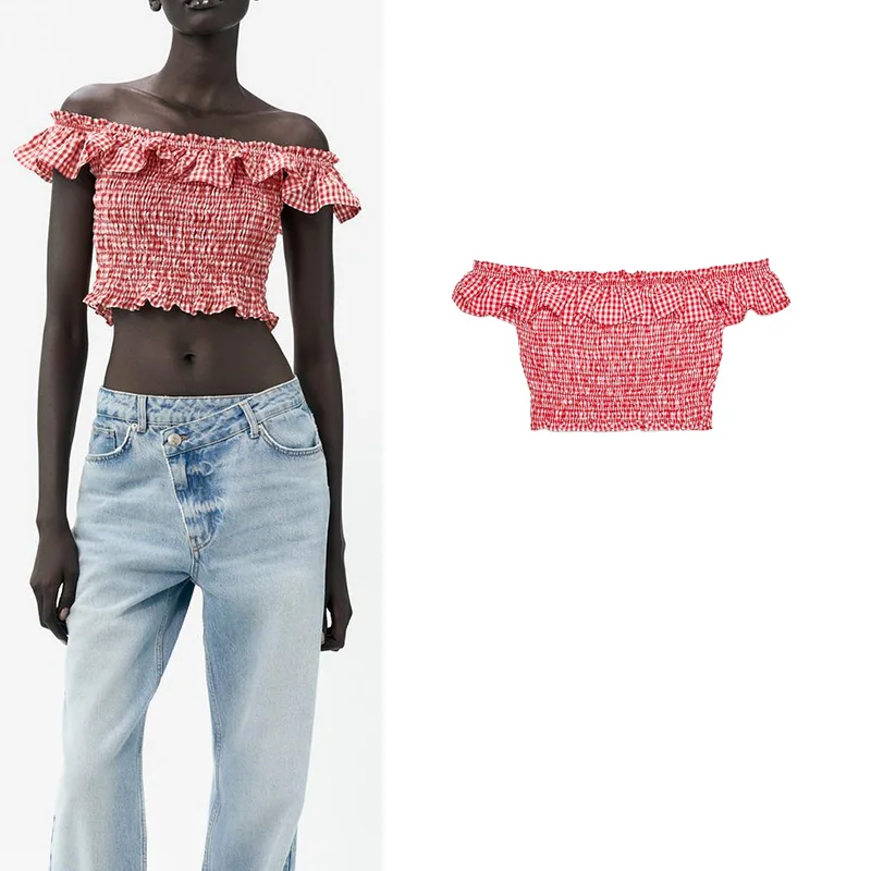 

Летний женский топ с эластичным воротником и многослойным дизайном, с узором «соты», облегающий, из полиэфирного волокна, с защитой от УФ-излучения, на одно плечо