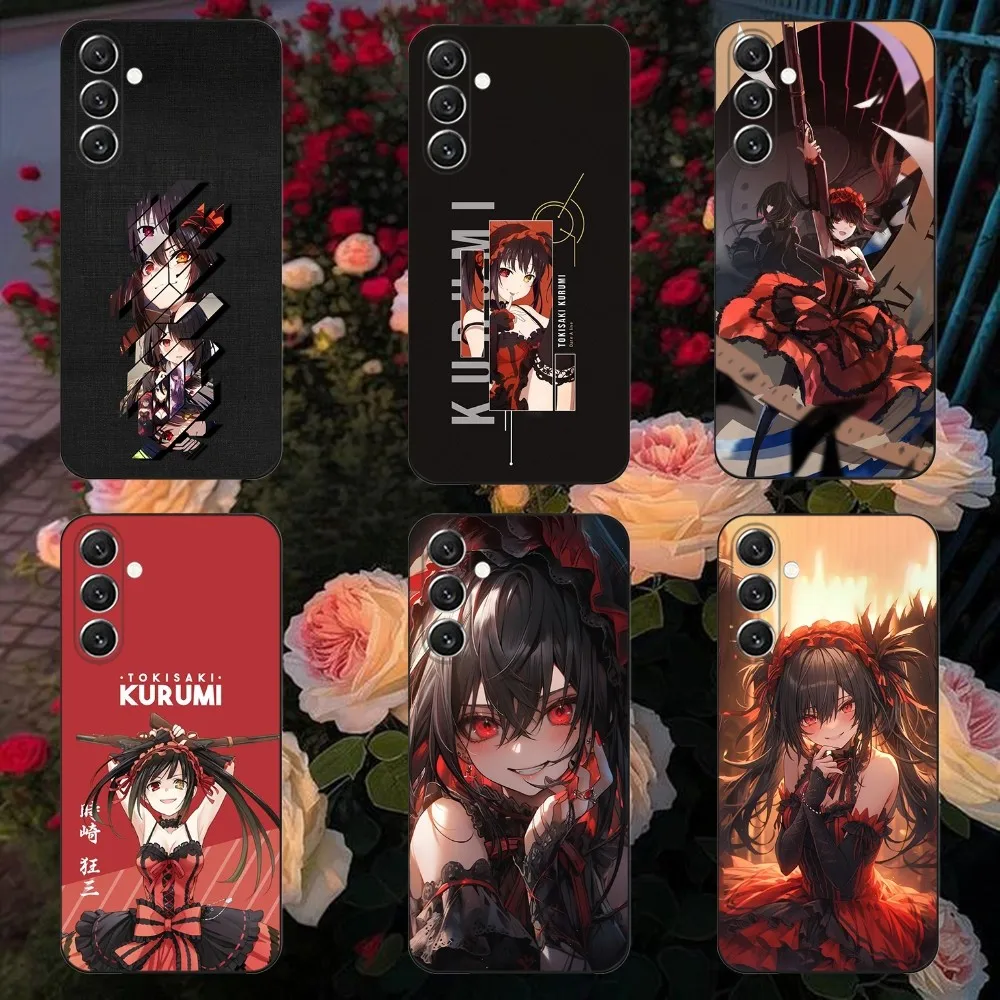 

Date a live Tokisaki Kurumi Phone Case For Samsung Galaxy A13,A21s,A22,A31,A32,A52,A53,A71,A80,A91 Soft Black Cover