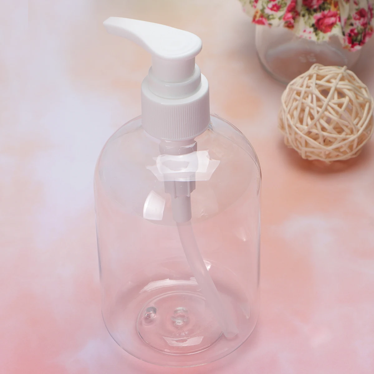 

5pcs Press Pump Soap Bottles Refillable Liquid Dispensers Storage Holders For Home Outdoor Use Transparent Head