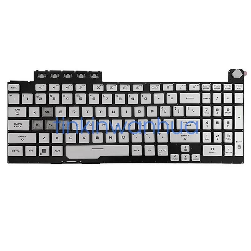 S  For ASUS FA506H FX506 FX706L FA706 Laptop Keyboard Backlist Keyboard White