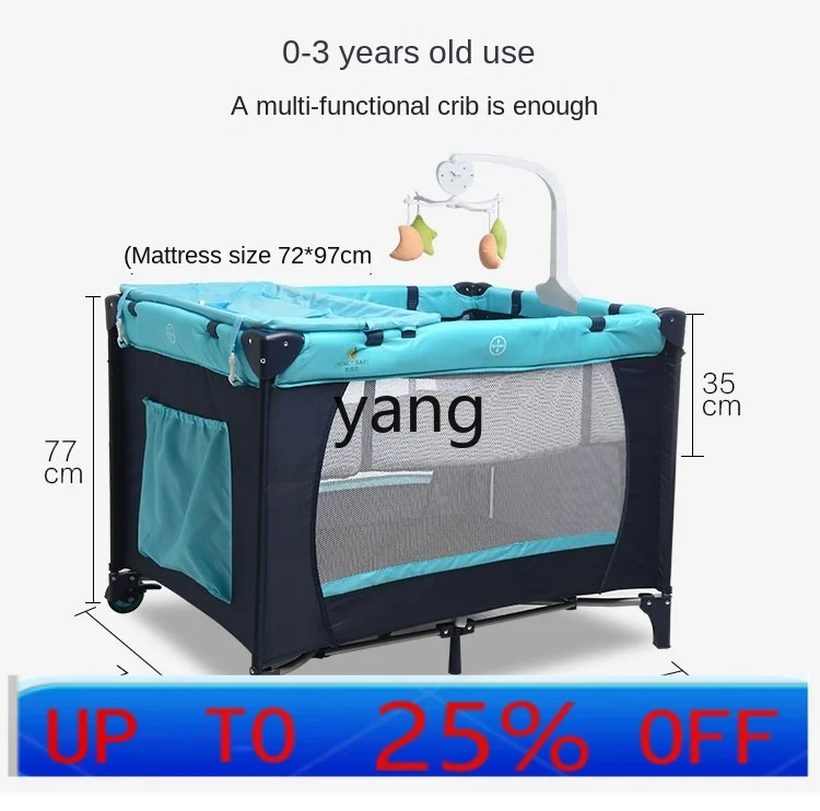 CX Portable Baby Crib Multifunctional Baby BB Bed Newborn Mobile Bed Foldable