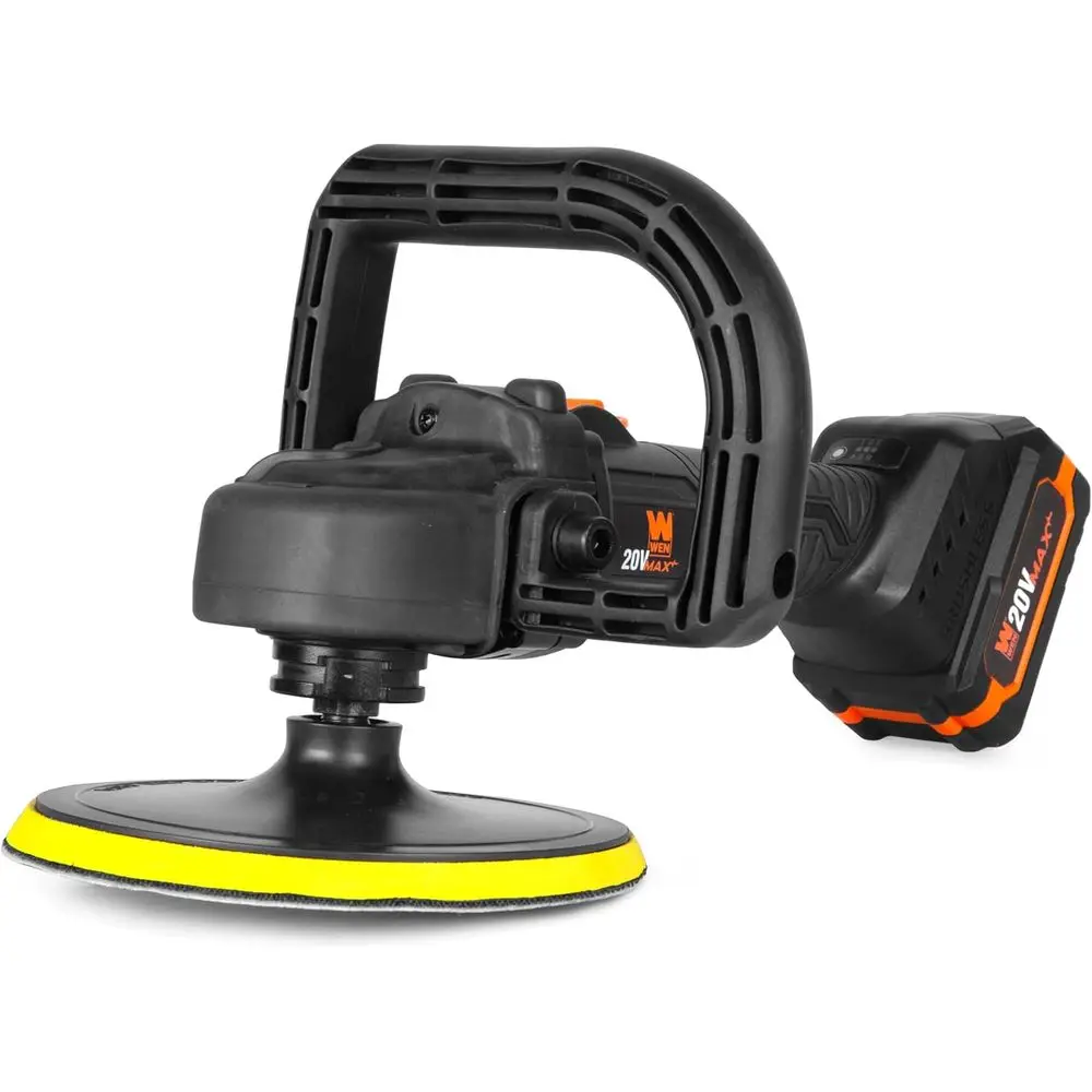 

Аккумуляторная 7-дюймовая роторная полировальная машина и вощеная машина с максимальной скоростью 20 В, аккумулятором емкостью 4 Ач, зарядным устройством и полировальными подушечками (20877)