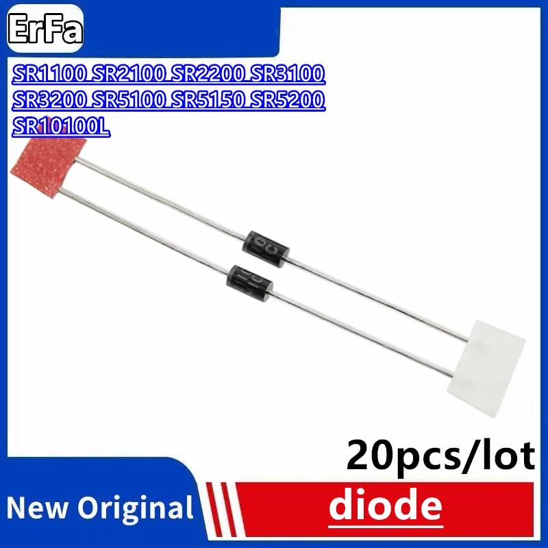 

20pcs New SR1100 SR2100 SR2200 SR3100 SR3200 SR5100 SR5150 SR5200 SR10100L diode