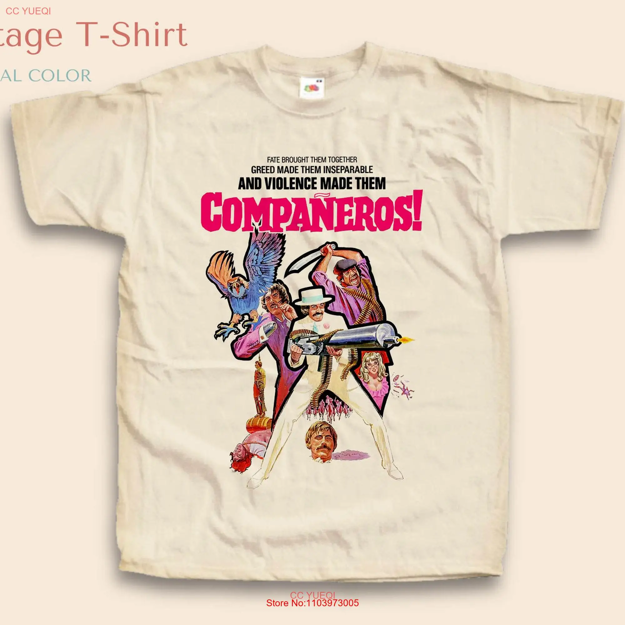 Футболка Мужская/Женская Винтажная с длинным или коротким рукавом