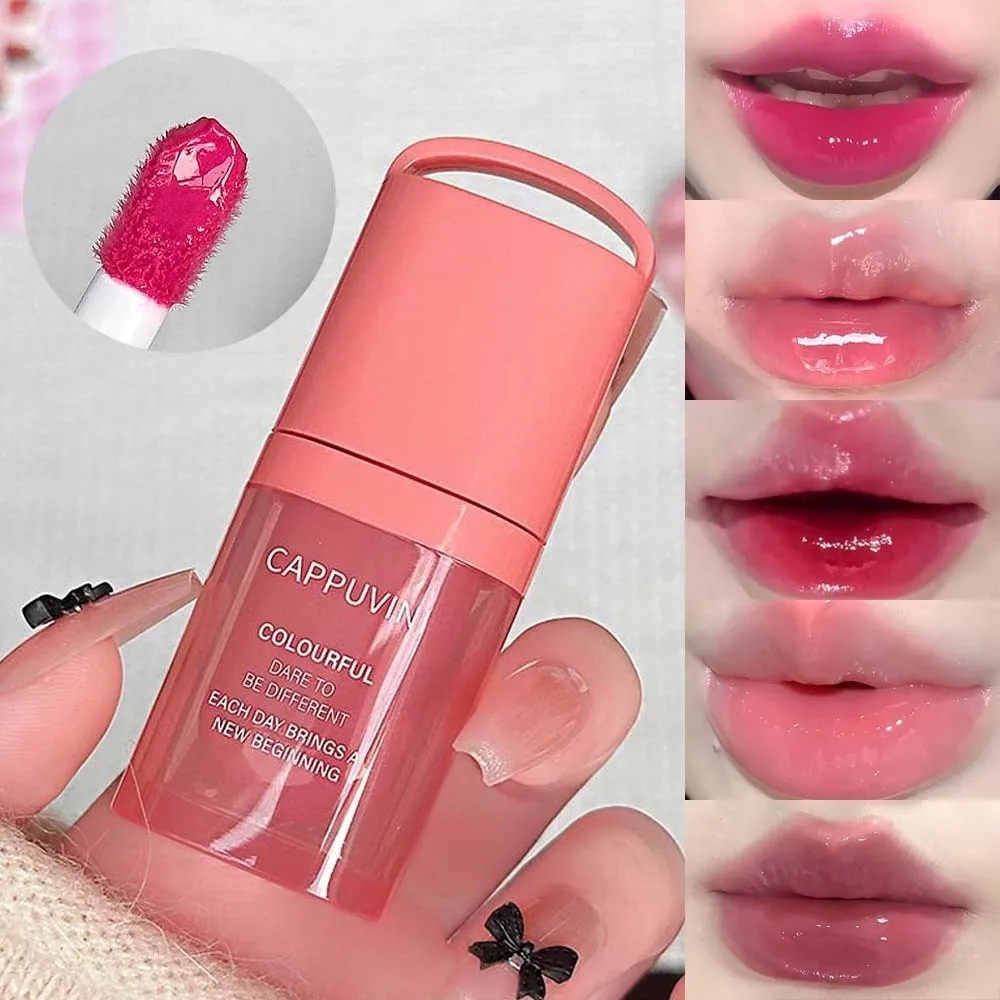 New Moisturizing Mirror Lip Gloss Hydrating Long Lasting Lip Tint Plumping Color Lock Jelly Lip Glaze Lip Makeup