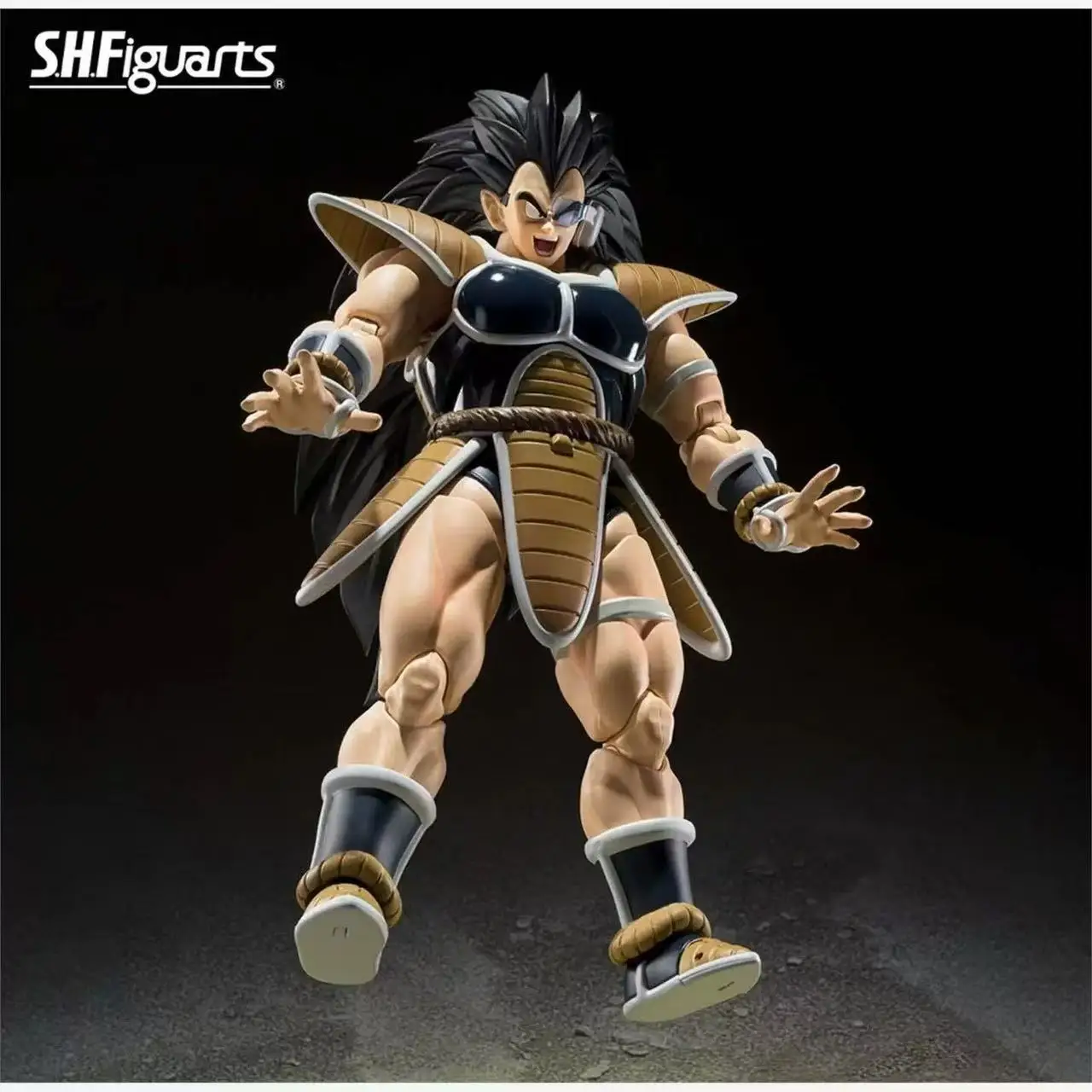 Em estoque original e novo bandai shf dragon ball série raditz & son gohan-crianças-figura de ação modelo boneca presente