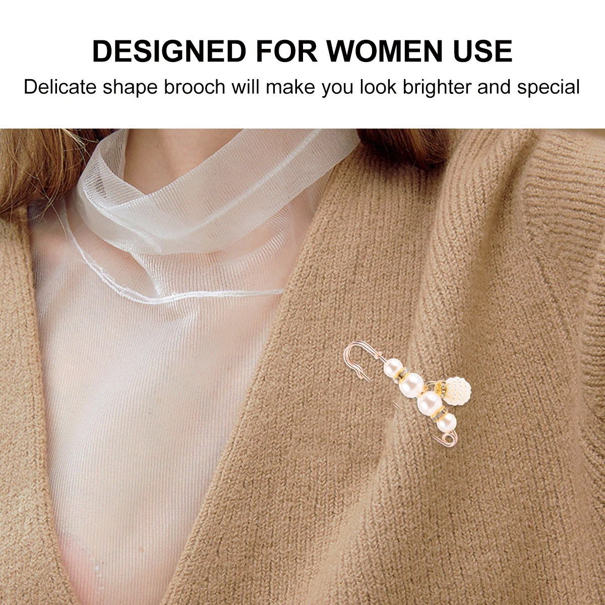 

8Pcs Waist Retractable Pin Adjustable Brooch Women Decoration Pin Durable Lightweight Easy Carry Store Special