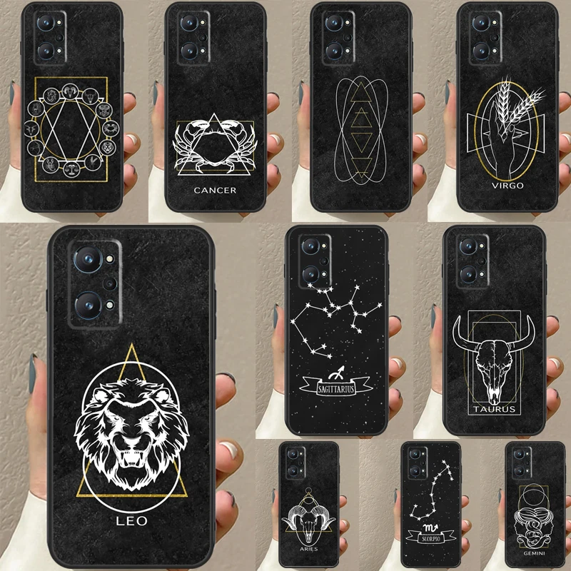 Zodiac Constellation For Realme C30 C31 C33 C35 C55 C21Y GT Neo 5 3T 2T OnePlus 11 10 9 Pro Nord CE 3 2 Lite Case