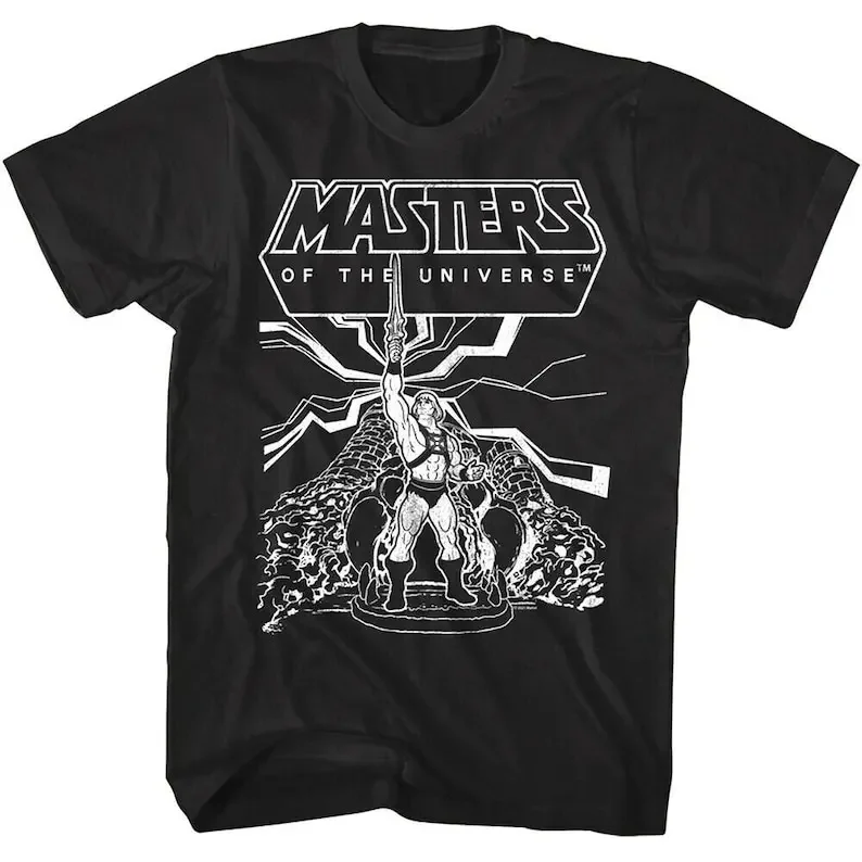 Masters of the Universe Shirt He-Man By the Power of Grayskull Castle Tees