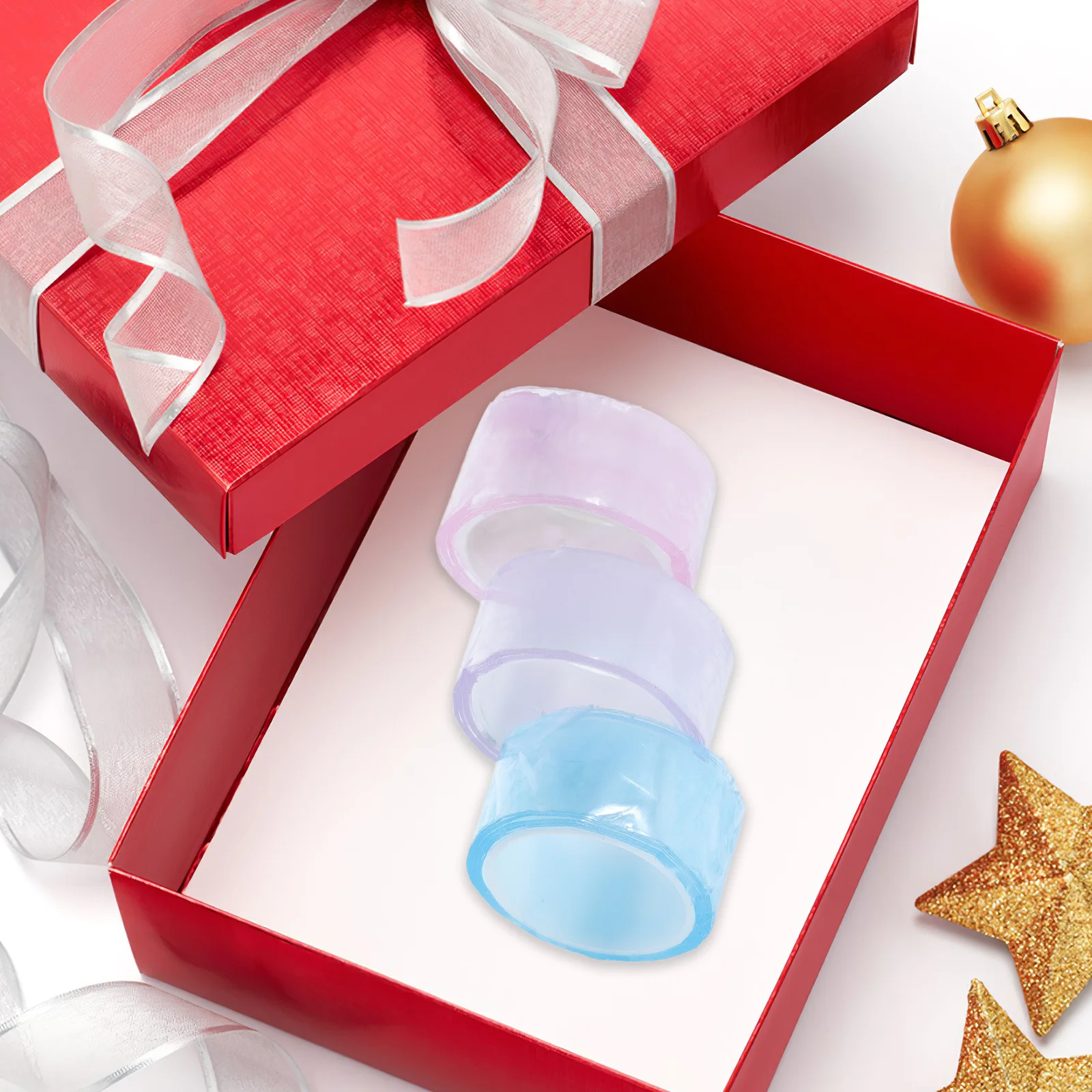 

3 Rolls Colored Sticky Ball Tapes Self-Adhesive DIY Tapes for Hands-on Activity Unique Decorative Craft Convenient