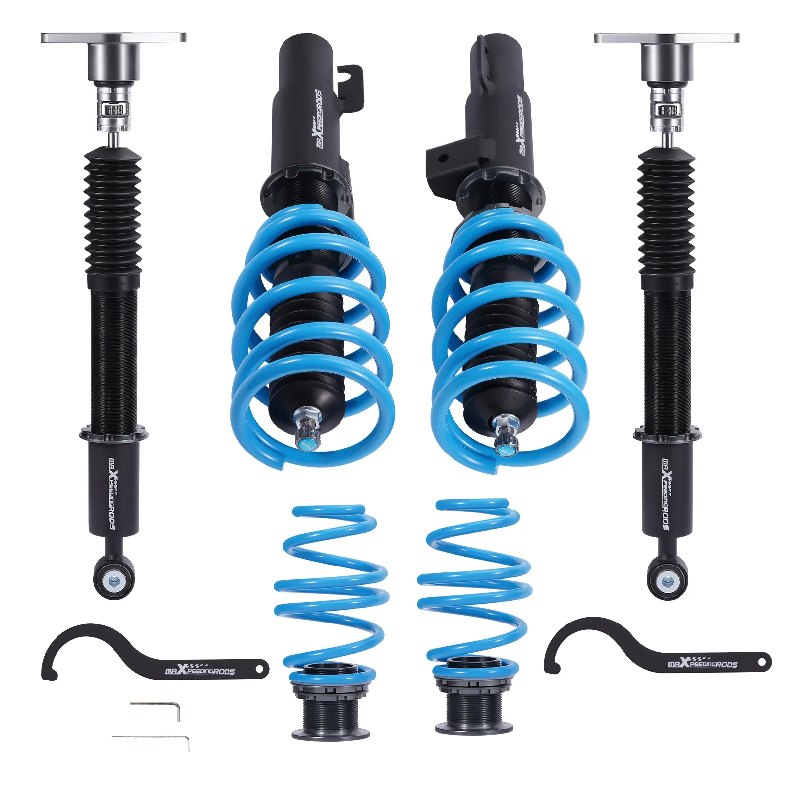 MaXpeedingrods 24 Way Damper Coilovers Shocks Lowering Kit for Mazda 3 Fastback BPFP 2019-