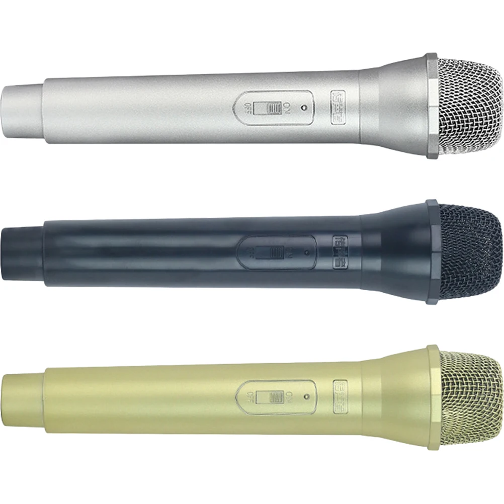 3 stks Kids Microfoon Gesimuleerde Podiummicrofoon Plastic Fantasiespel Feest Verjaardag Kostuum Cosplay Klaslokaal Rollenspel