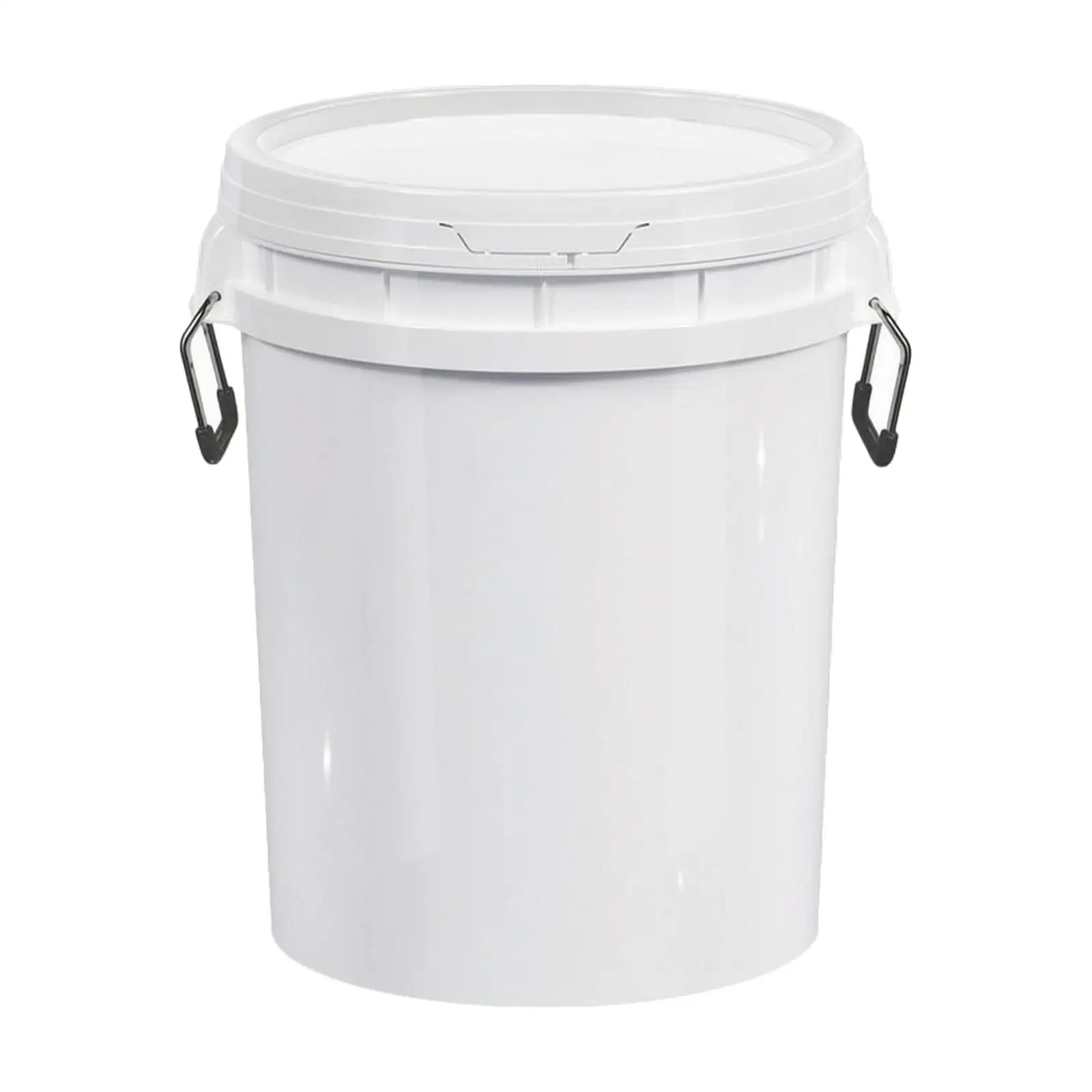 50 L Food-Grade Storage Container Large-Capacity Wide-Mouth Storage Container with Metal Handles for Warehouses, Workshops