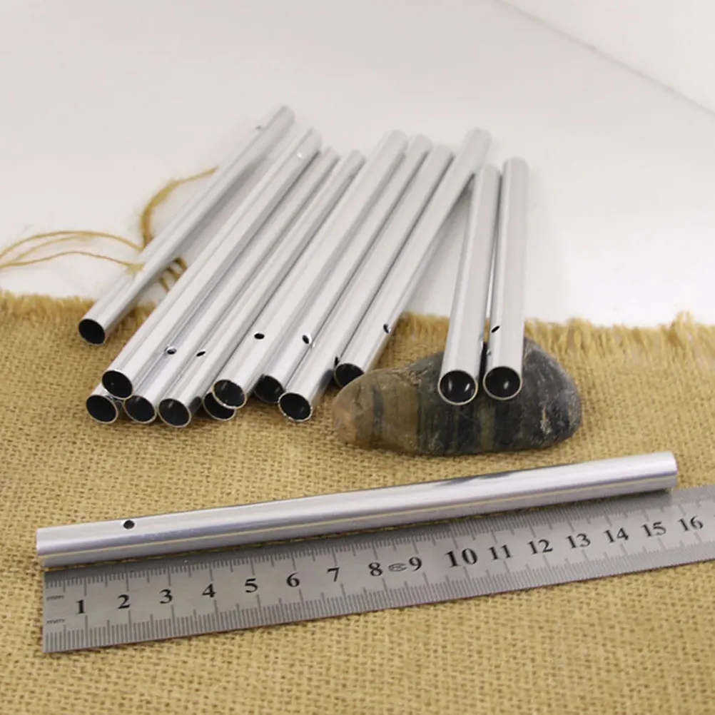

10Pcs Aluminum Wind Chime Tubes Durable Hollow Pipes for Outdoor Garden DIY Wind Chime Craft Supplies Metal Parts