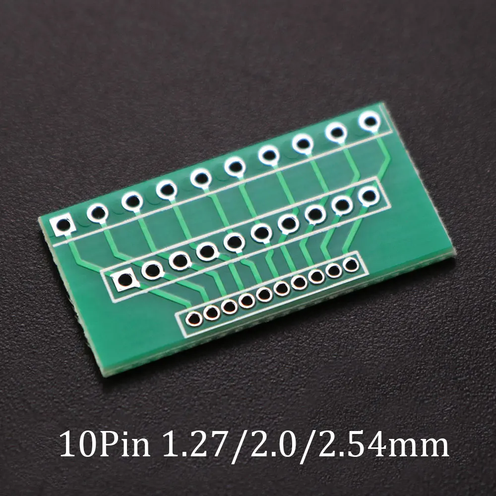 ChengHaoRan 1 pezzo 1.27mm 2.0mm 2.54mm passo piastra di trasferimento convertitore singola doppia fila Pin PCB scheda adattatore PCI