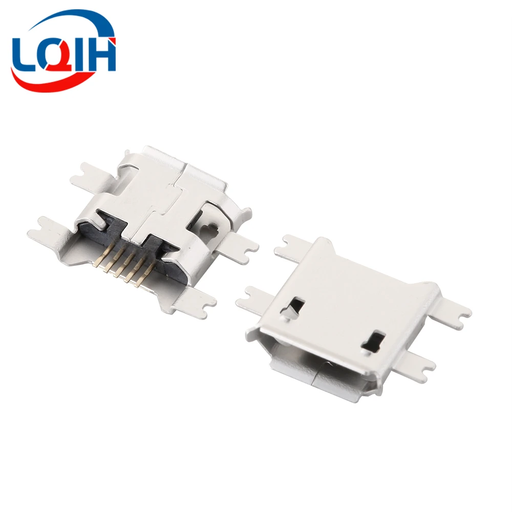 10PCS MICRO USB Female Charging Socket 5S 1.17 Sink Type Crimped Patch MK5P Android Phone  Interface